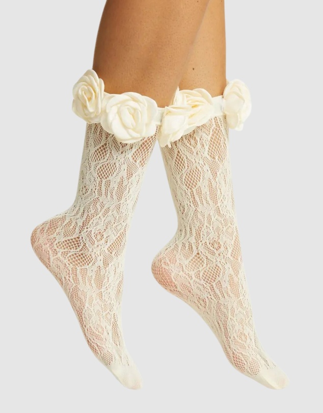 High Heel Jungle - Lace Ring A Rosie Socks
