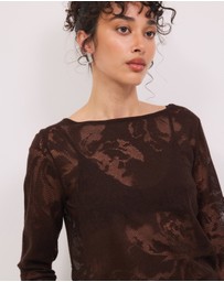 Calli - Jasmina Floral LS Knit Top
