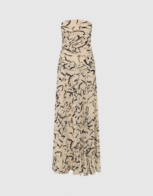 Shona Joy - Rea Strapless Panelled Maxi Dress