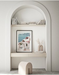Olive et Oriel - Santorini Days Art Print