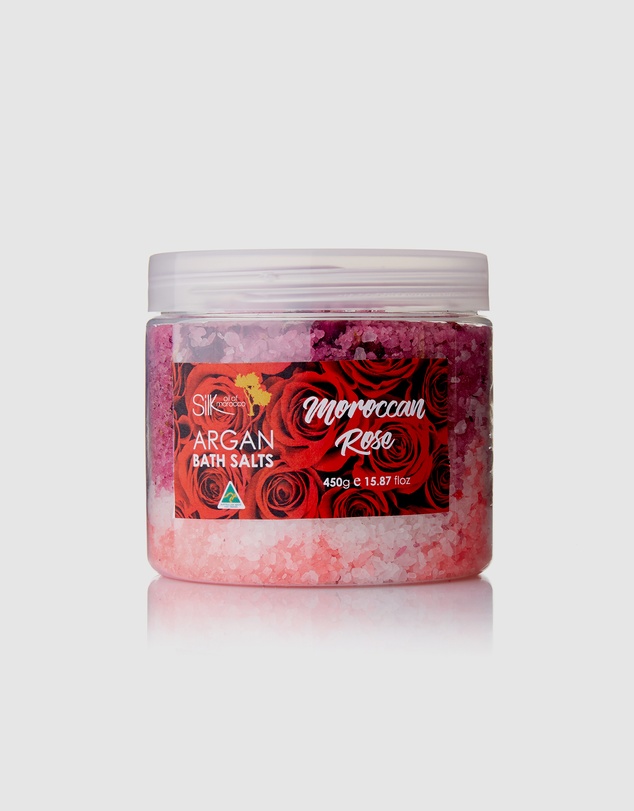 Silk Oil of Morocco - Argan Bath Salts - Moroccan Rose
