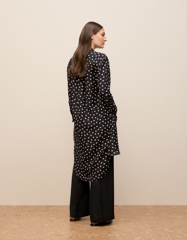 Trenery - Spot Relaxed Shirt Dress in Black