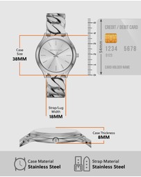 Michael Kors - Runway Silver Tone Analogue Watch