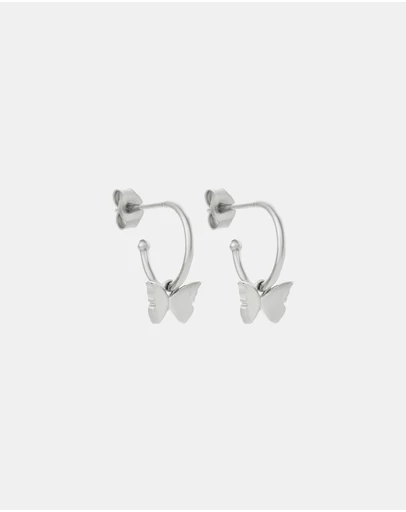 Karen Walker - Butterfly Hoop Earrings