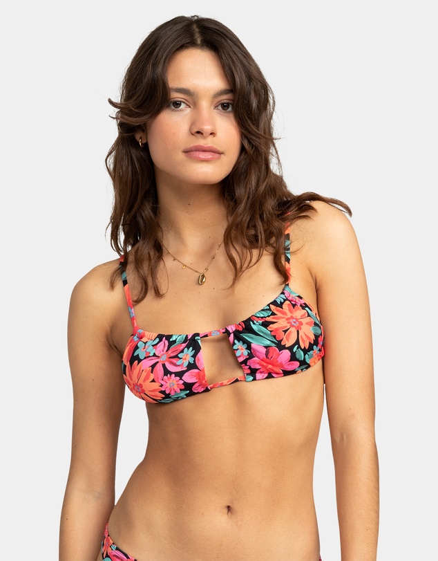 Roxy - Womens Printed Beach Classics Bralette Bikini Top