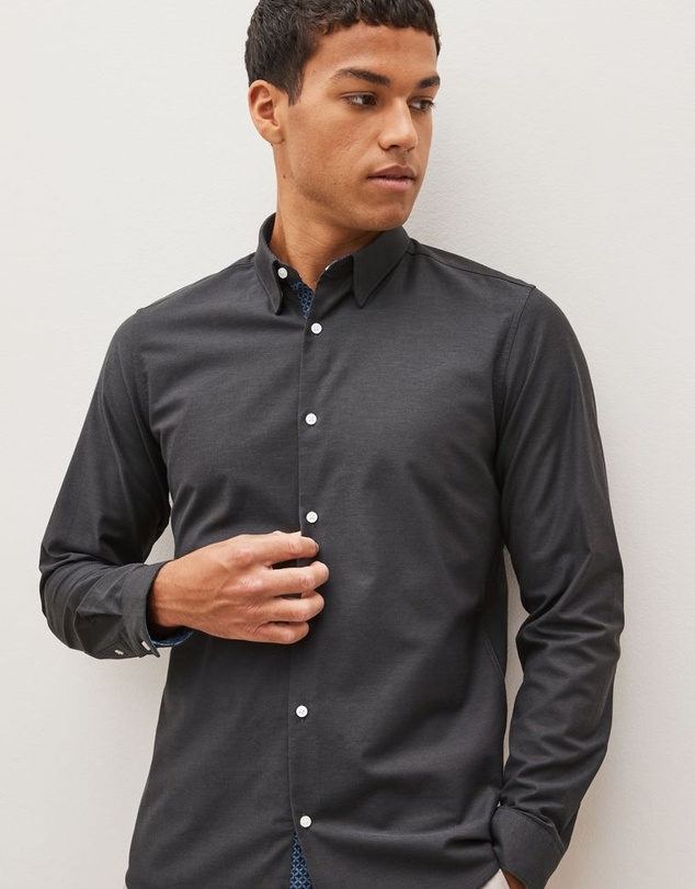 NEXT - Stretch Oxford Long Sleeve Shirt