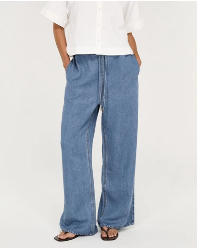 Staple the Label - Talia Chambray Relaxed Pants