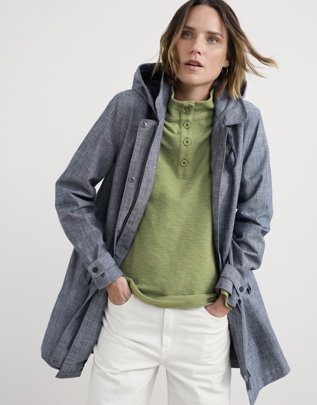 Seasalt - Seasalt Cornwall Blue Cloudburst Mac