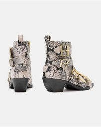 AllSaints - Jane Multi Buckle Boots - Women's