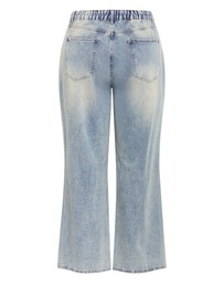 City Chic - Plus size Harley Fit Talia Wide Leg Jean - mid wash