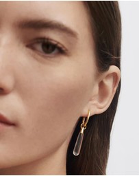 PDPAOLA - Rock Crystal Large Jupiter Earrings