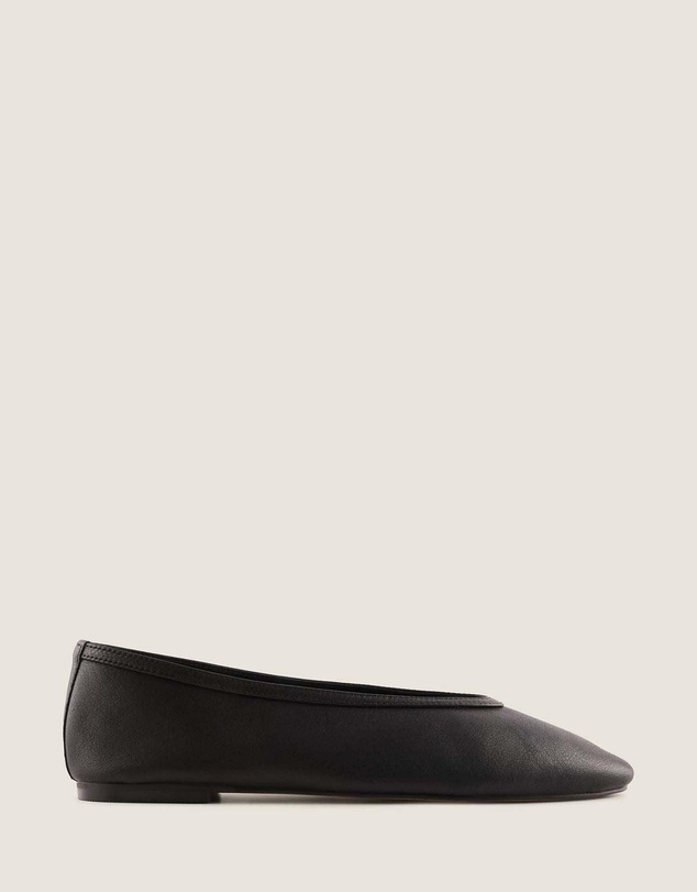 Shelly Shen - Salem Ballet Flats Black Leather