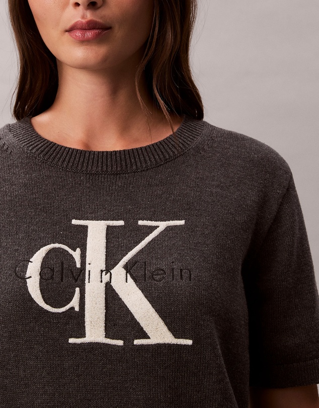 Calvin Klein Jeans - Monologo Cropped Jumper