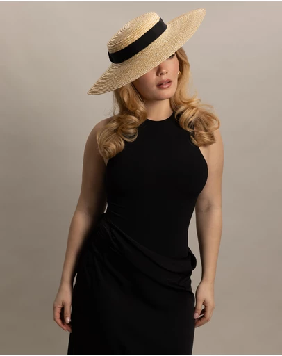 Morgan & Taylor - Camila Racewear Boater in Natural