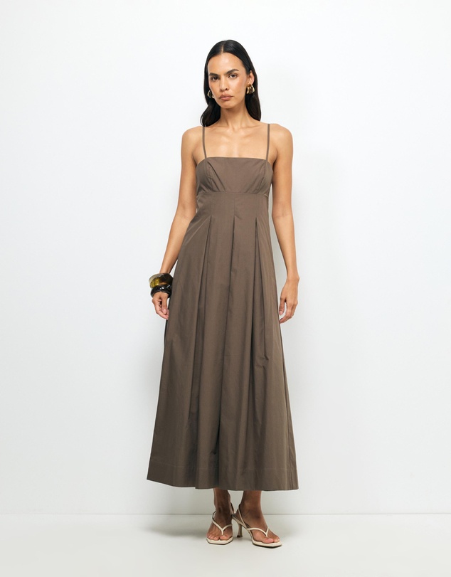 AERE - Vega Cotton Midi Dress