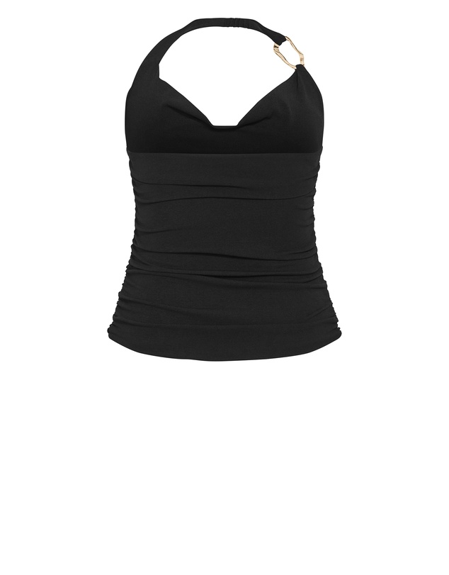 City Chic - Emmy Hardware Cowl Neck Top