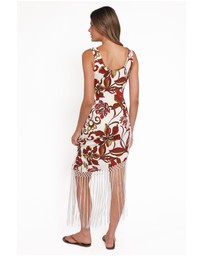 Petal & Pup - Aquarius Midi Dress - Brown Floral