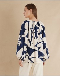 Amelius - Zaffira Linen Tunic Blouse