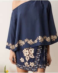 BOTEH - Palmetto Mini Wrap Skirt
