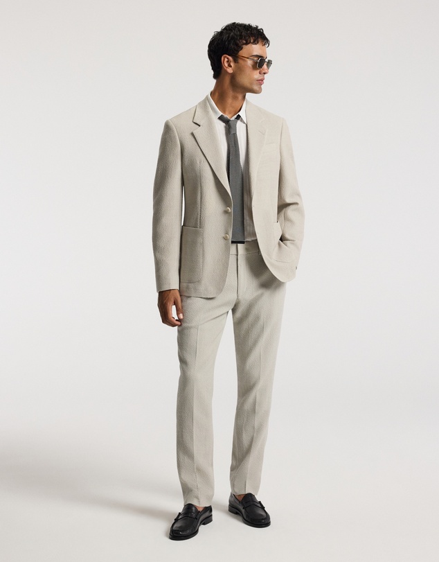 Calibre - Unstructured Textured Blazer Neutral