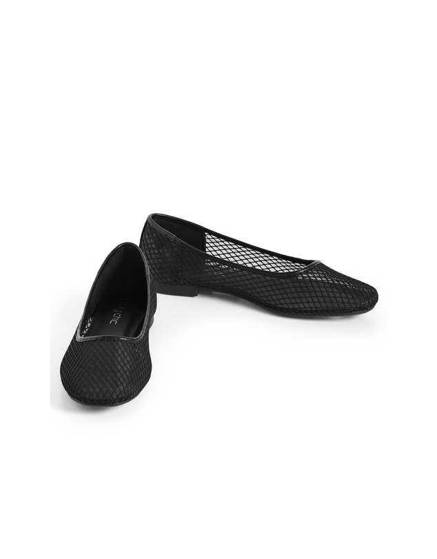 City Chic - WIDE FIT Indi Mesh Ballet Flat
