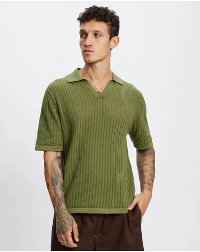 Rhythm - Relaxed Knit SS Polo