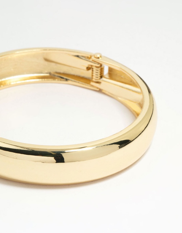 Lovisa - Gold Plated Smooth Hinged Bangle
