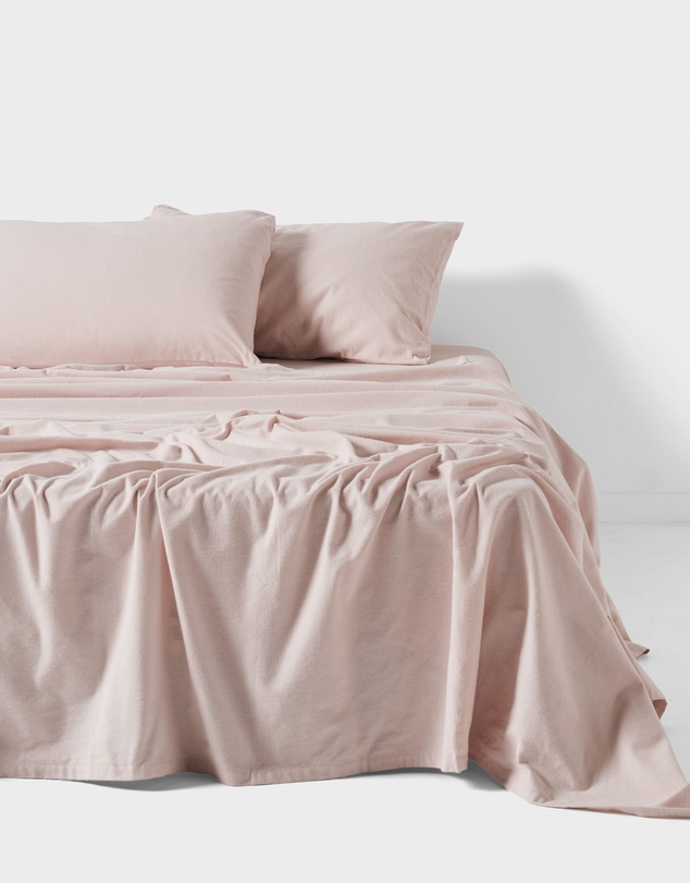 Linen House - Flannelette Plain-Dyed Sheet Set