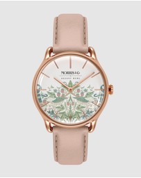 August Berg - Morris & Co 30mm Pink Strawberry Thief Dusty Watch