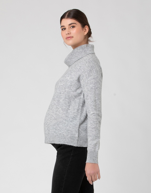 Ripe Maternity - Riley Roll Neck Knit