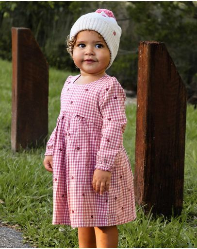 Gingham Toadstool Broderie