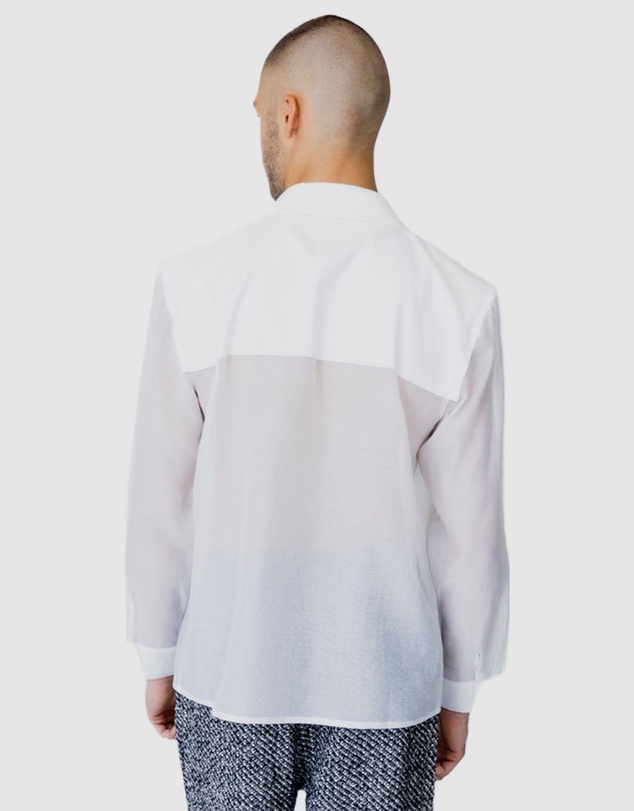 Justin Cassin - Isaiah Collared Sheer Shirt
