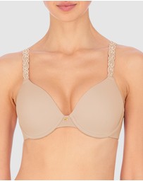 Natori - Pure Luxe Lace Strap Smooth Contour T-Shirt Bra