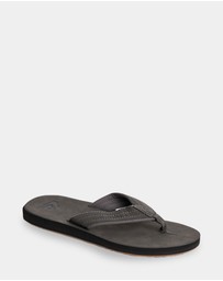 Quiksilver - Mens Carver Nubuck Thongs