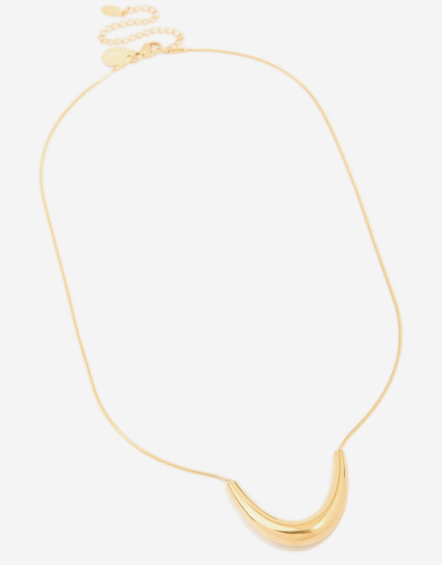 Lovisa - Waterproof Gold Plated Stainless Steel U-Shaped Pendant Necklace
