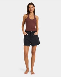 Roxy - Womens Base Rib Halter Tank Top