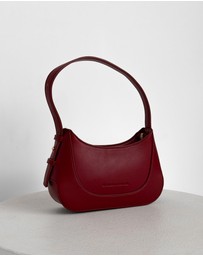 Morgan & Taylor - Aurora Shoulder Handbag in Burgundy Red