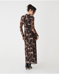 Forcast - Savanna Printed Mesh Dress