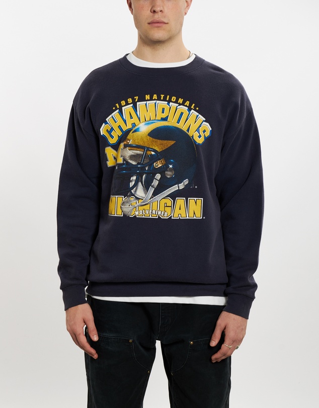 Vintage by The Real Deal - Pre Loved - 1997 University of Michigan Wolverines Sweatshirt