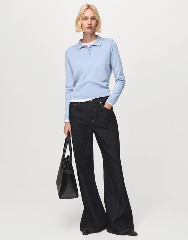 M.N.G - Polo Collar Wool Sweater