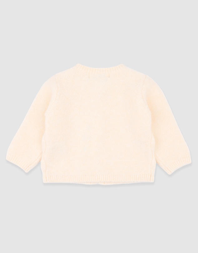 Bebe by Minihaha - Girls Cream Knitted Cardigan 3-7 Yrs
