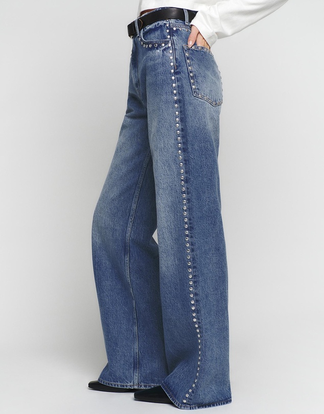Reformation - Cary High Rise Slouchy Wide Leg Jeans