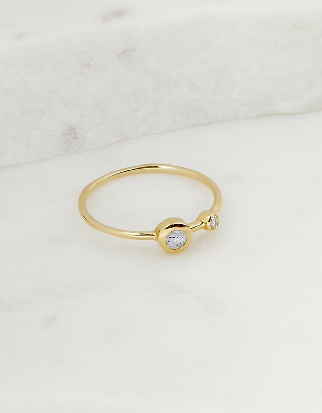 Luna Rae - Solid Gold - Stellar Ring