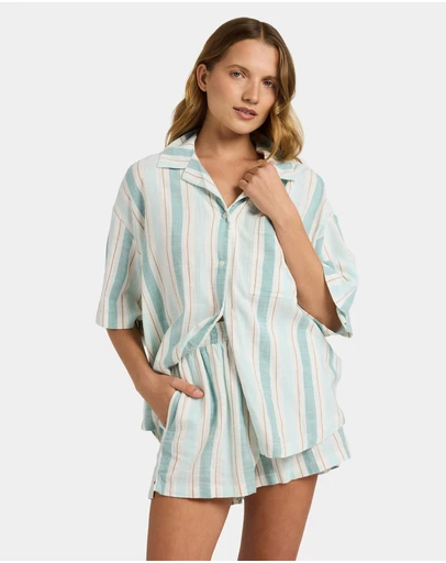 Roxy - Womens Bisous Short Sleeve Shirt