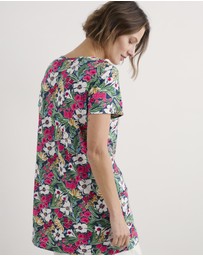 Seasalt - Seasalt Cornwall Multi Busy Lizzy Short Sleeve Tunic