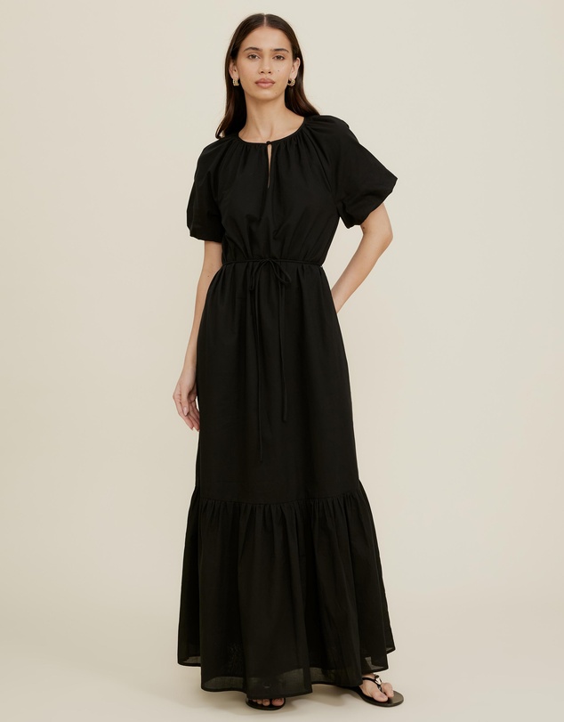 The Fated - Paisley Belted Maxi Dress