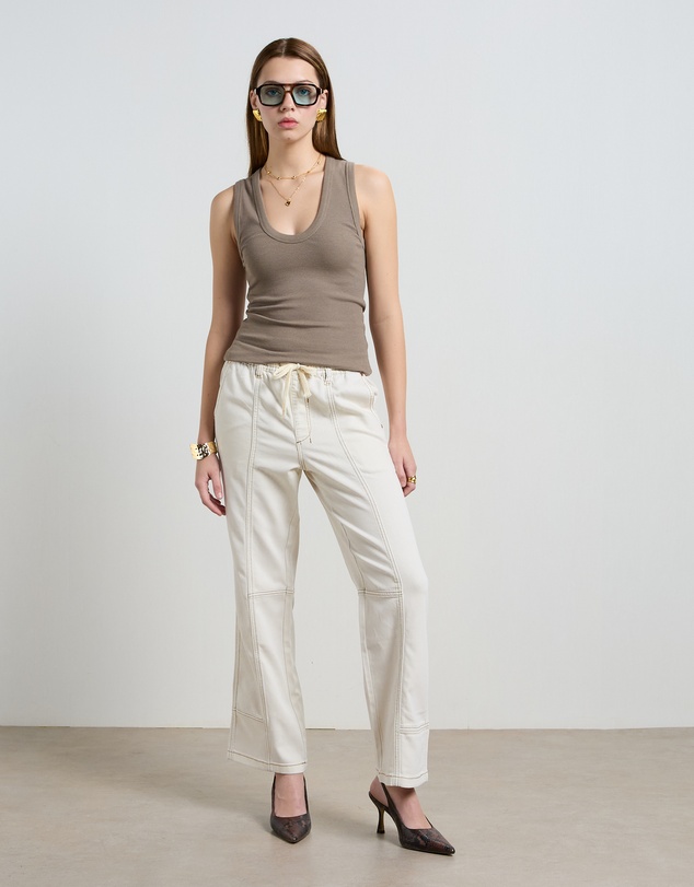 DRICOPER DENIM - Kara Cream Tencel Pants