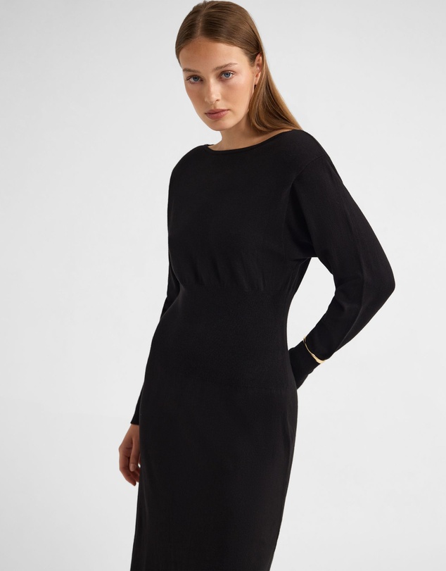 Oxford - Greta Knitted Balloon Sleeve Dress