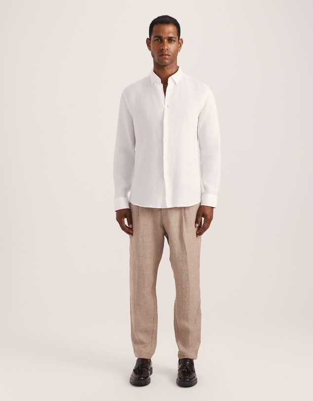 SABA - Anderson Long Sleeve Classic Linen Shirt