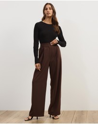 Atmos&Here - Rumi Long Sleeve Fitted Rib Knit Top